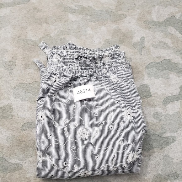 Rock & Roll Cowgirl Top Womens Large Blue Off Shoulder Long Sleeve - Picture 9 of 9